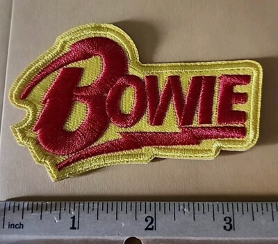David Bowie Embroidered  Sew/Iron On Band Patch