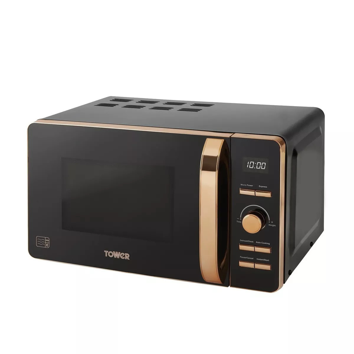 Black and rose cheap gold digital microwave