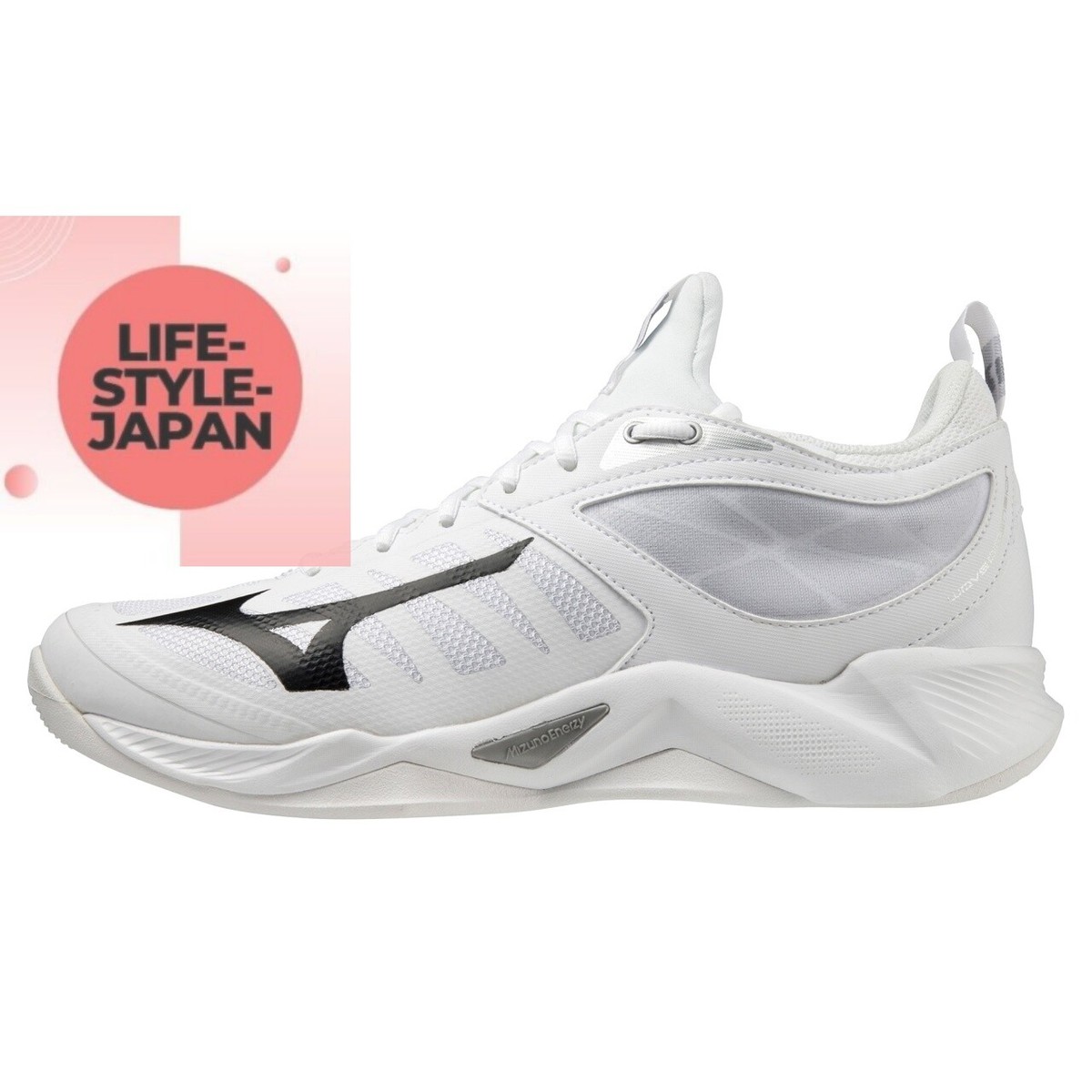 MIZUNO Wave Dimension V1GA2240 09 White x Black Unisex MIZUNO Wave Dimension V1GA2240 09 White x Black Unisex