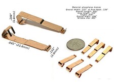 6pc BTO New Made Aurora AFX G G-Plus Rokar Slot Car Pick Up Shoes 8887 3pr