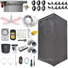 Complete Grow Tent Kit w/Full Spectrum Grow Light+Ventilation System+Timer+Tools