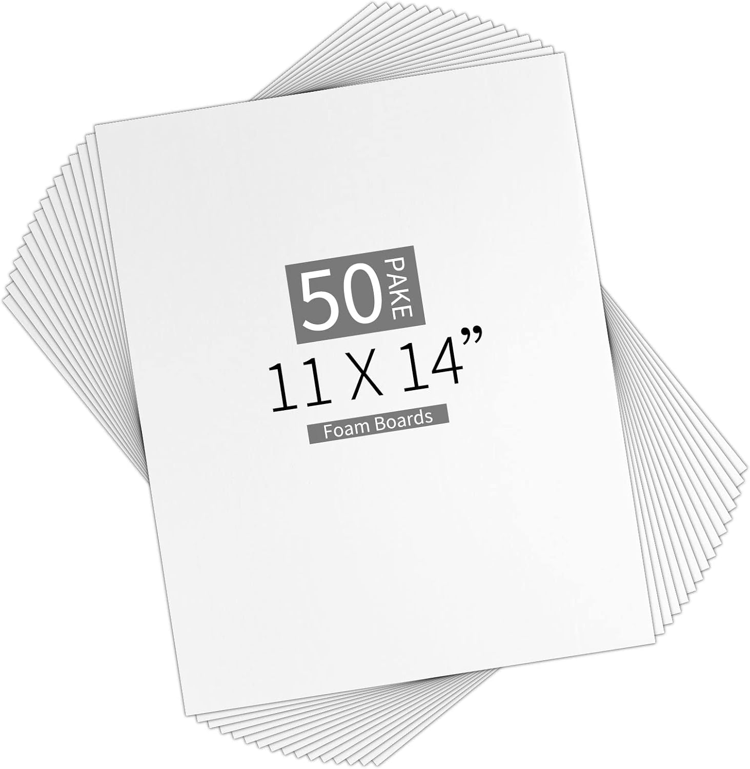 50 Pcs White Foam Board 11 X 14 Foam Core Baking Board 1/8 Thickness Mat Boar...