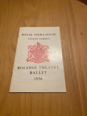 KÖNIGLICHES OPERNHAUS PROGRAMM 1956 BOLSCHOI BALLETT