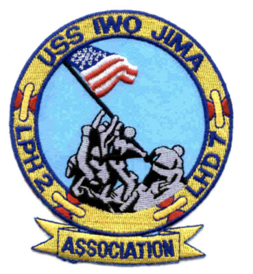 4'' NAVY LPH-2 LHD-7 IWO JIMA ASSOCIATION EMBROIDERED PATCH 