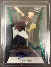 2020 Leaf Trinity Clear Acetate Mick Abel Green Foil Auto 12/20 RC Twins