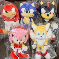 SEGA Sonic The Hedgehog ALL STAR COLLECTION Sanei Boeki 5 Character Plush Set