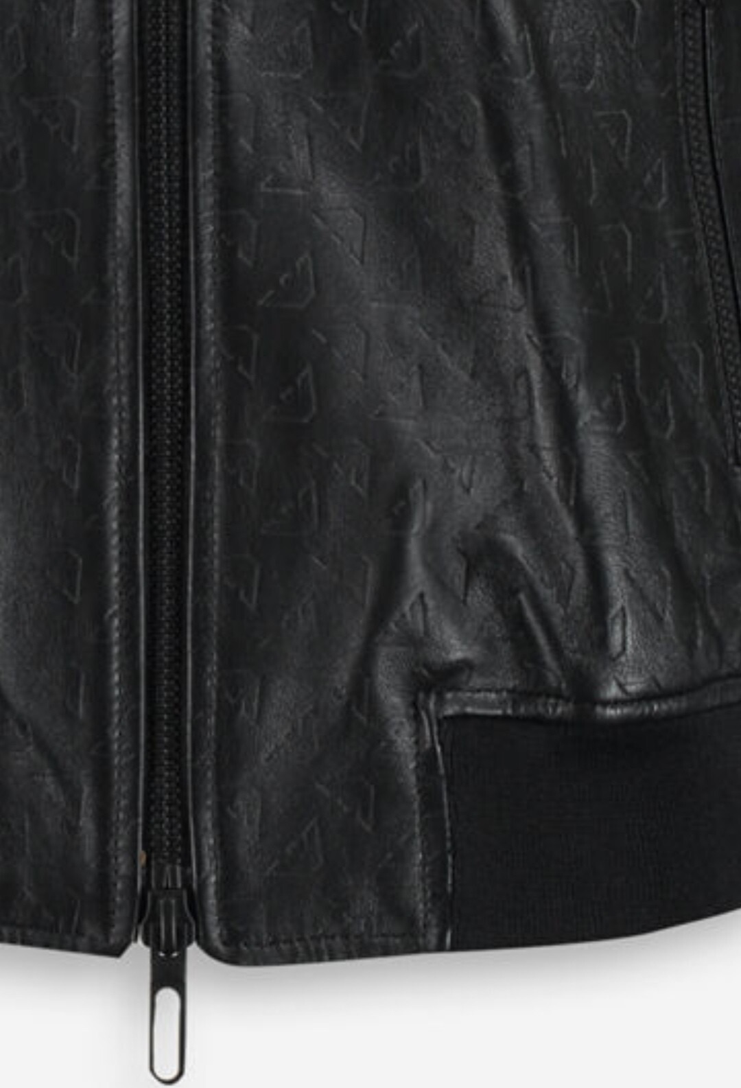 MEN EMPORIO ARMANI EMBOSSED LOGO LAMB LEATHER BOMBER JACKET Sz M  BNWT RRP £1650 image 5