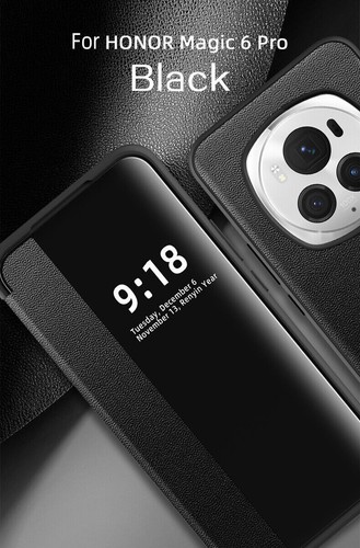For Honor Magic6 Pro, Luxury Flip Leather View Wallet Slim Case Cover - Picture 14 of 20