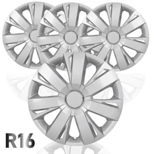 16" Set Of 4 Hubcaps Fit 2011-2018 Volkswagen Jetta Steel Wheel Cover Snap On 