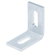 6 Pcs 2 Slot Hole Adjustment Angle Bracket Fit for 1/2" Bolt in 1-5/8" Strut ...