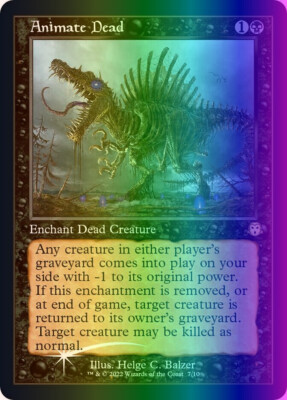 MTG Magic the Gathering Animate Dead (7/10) Judge Gift Cards 2022 LP FOIL