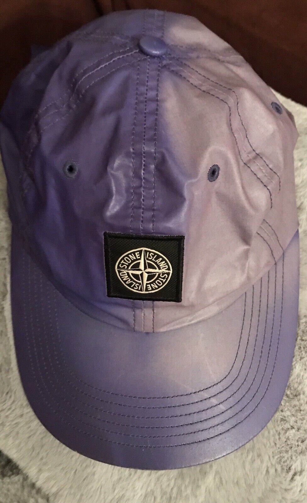 Supreme x Stone Island Heat Reactive Hat Authentic Purple And Rare SS16