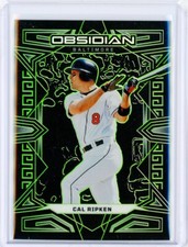 2023 Panini Chronicles Obsidian CAL RIPKEN JR. Green Electric Etch Parallel 1/5