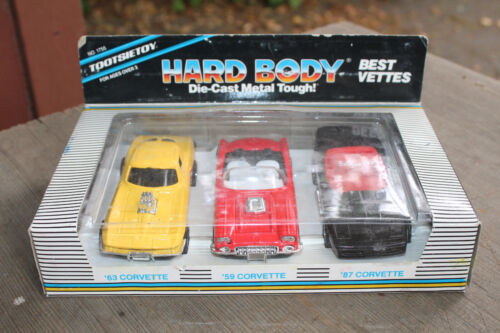 Tootsietoy #1755 Diecast Rare 3 Pack - '63 '59 '87 CORVETTE Best Vettes Boxed