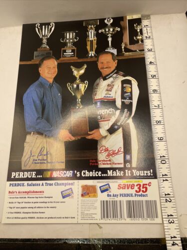 Vintage NOS 2000 Dale Earnhardt Goodwrench Perdue NASCAR Ciężki plakat GA - Zdjęcie 1 z 3