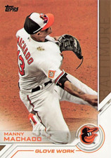 Manny Machado Glove Work Topps 2017 Baseball Card #USS-6