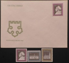 Znaczki NRD, FDC i kpl. zdanie: „... Święto Reformacji”, 1967, mi. 1317-19.#70