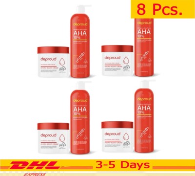 8X Set Deproud Whitening Cream + Serum Radiant Skin Elbows Knees