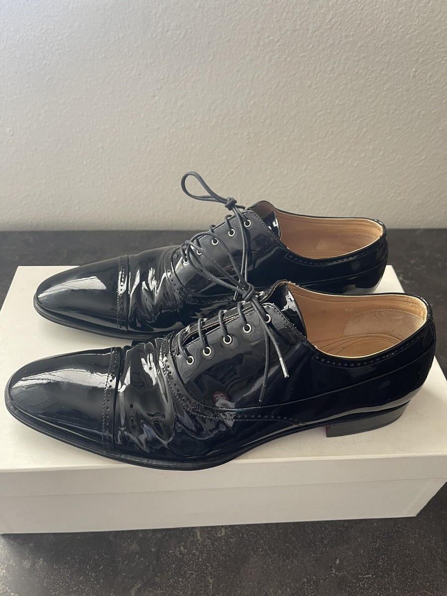Dolce and Gabbana D&G Tuxedo Patent Leather Shoes - Mens 45 Dolce & Gabbana shine patent leather derby dress shoes mens  main image 2