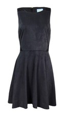 CeCe Women's Avery Faux-Suede Fit & Flare Dress