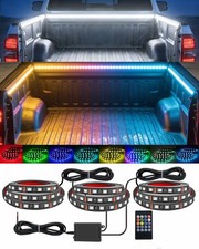 3PCS RGB Truck Bed Lights Kit - 1.5M 270pcs 5050 RGB LED Strips, 12V Remote ...