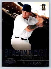 2011 Playoff Contenders Josh Hamilton Season Ticket Texas Rangers #1