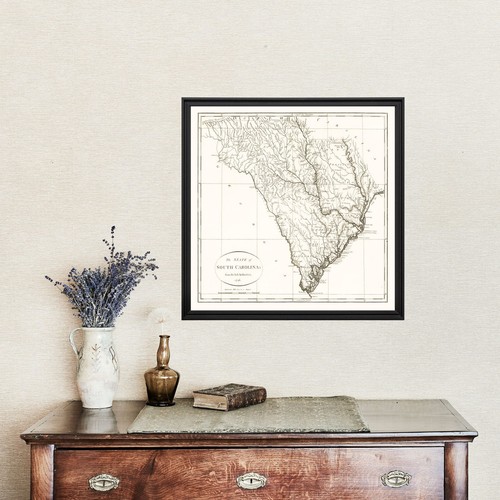 Old Map of South Carolina 1796 - Vintage South Carolina Art - Picture 4 of 29