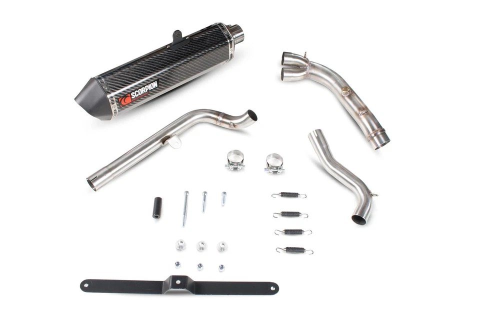 Scorpion Escape Serket Slip-on Fibra de Carbono Suzuki DL 650 V Strom 2012-16 Foto 4 de 4