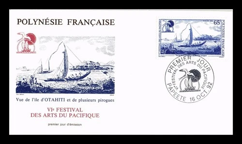 Dr Jim Stamps French Polynesia 1992 Festival of Pacific Arts First Day Cover