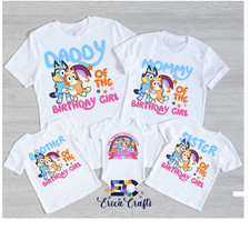 Bluey Tshirts, Bluey Family shirts, Bluey Custom tshirts