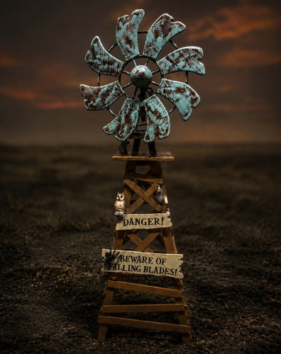 Lemax 2020 Spooky Windmill Spooky Town #03508