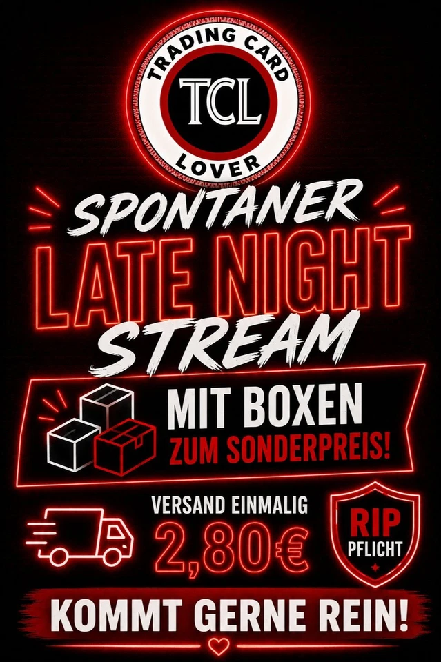 Spontane RIP Night... einmalig Versand, egal, wieviel ihr kauft...Case Hits