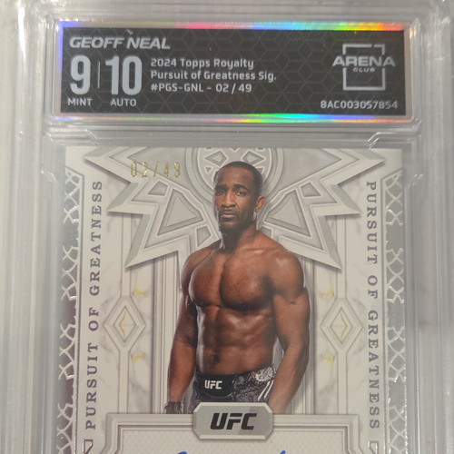 Topps 2024 Royalty UFC Geoff Neal Pursuit of Greatness Auto #PGS-GNL 02/49