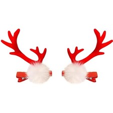 Reindeer Antler Headband for Adults Women - Christmas Deer Ears Headclip C