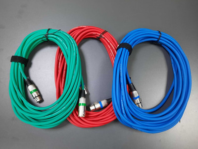 XLR Mikrofon Audiokabel 10 m - Metallstecker