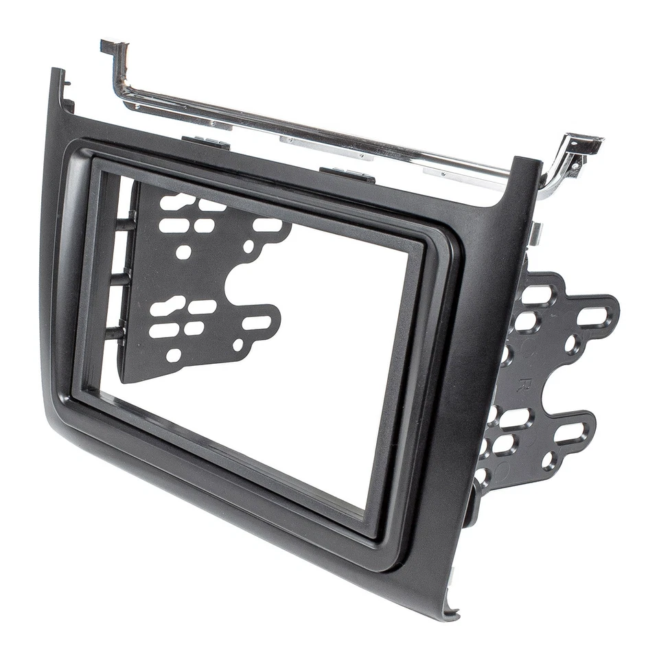 Cache radio double DIN compatible avec VW Polo type 6C 2014-2018 noir - Photo 2/4