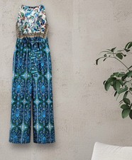 NWT ZARA PRINT JUMPSUIT SLEEVELESS