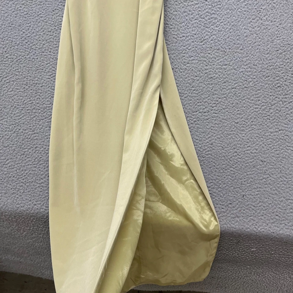 Vtg Lille Rubin Beaded Dress Womens 4 Green Fairy Whimsical Long Whimsygoth Y2K - Image 4 of 4