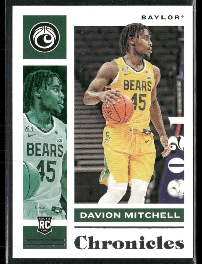 Davion Mitchell 2021 Panini Chronicles Draft Picks #10 Baylor Bears