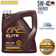 Mannol Elite 5W-40 Fully Synthetic Engine Oil A3/B4 JASO MA2 RN0710 MB 229.5 5L 4.29 per litre