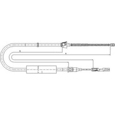 Textar 44088800 Seilzug Feststellbremse für AUDI A2 8Z0