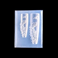 3D Peacock Silicone Nail Mold DIY Nail Art Decoration Transparent Manicure Mold