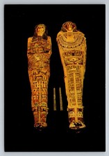 Egyptian Mummies Photochrome Postcard Anniston Museum 304-30 B.C.
