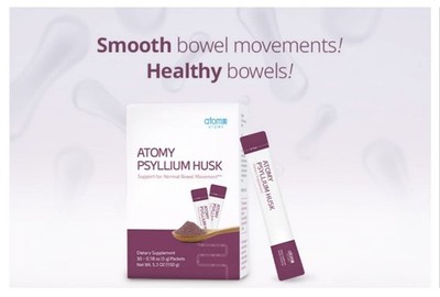 ATOMY Psyllium Husk Support for Normal Bowel Movement ** 5gx30ea Dietary Fiber