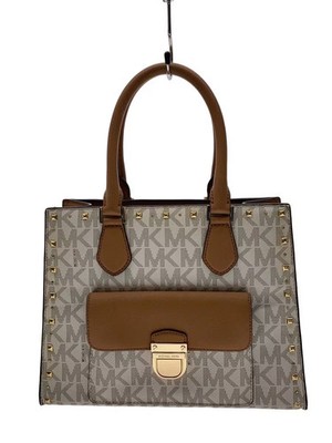 MICHAEL KORS 2-Way Studded Shoulder Bag in PVC with CML All-Over Print, 35F7GBDT