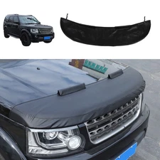 Black Front Bug Shield Hood Deflector Nose Cover For LR Discovery 3 4 2004-16