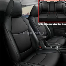 For 2022-2025 Toyota Corolla Cross Leather Car Seat Covers Full Set Front & Rear