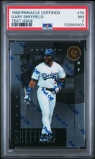 1998 Pinnacle Certified Test Issue #18 Gary Sheffield PSA 7 NM (POP 1) VERY RARE