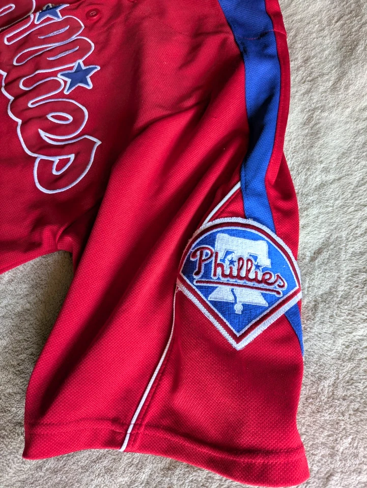 Camiseta de béisbol Philadelphia Phillies Chase Utley 26 MLB L 42 cosida majestuosa Foto 3 de 4