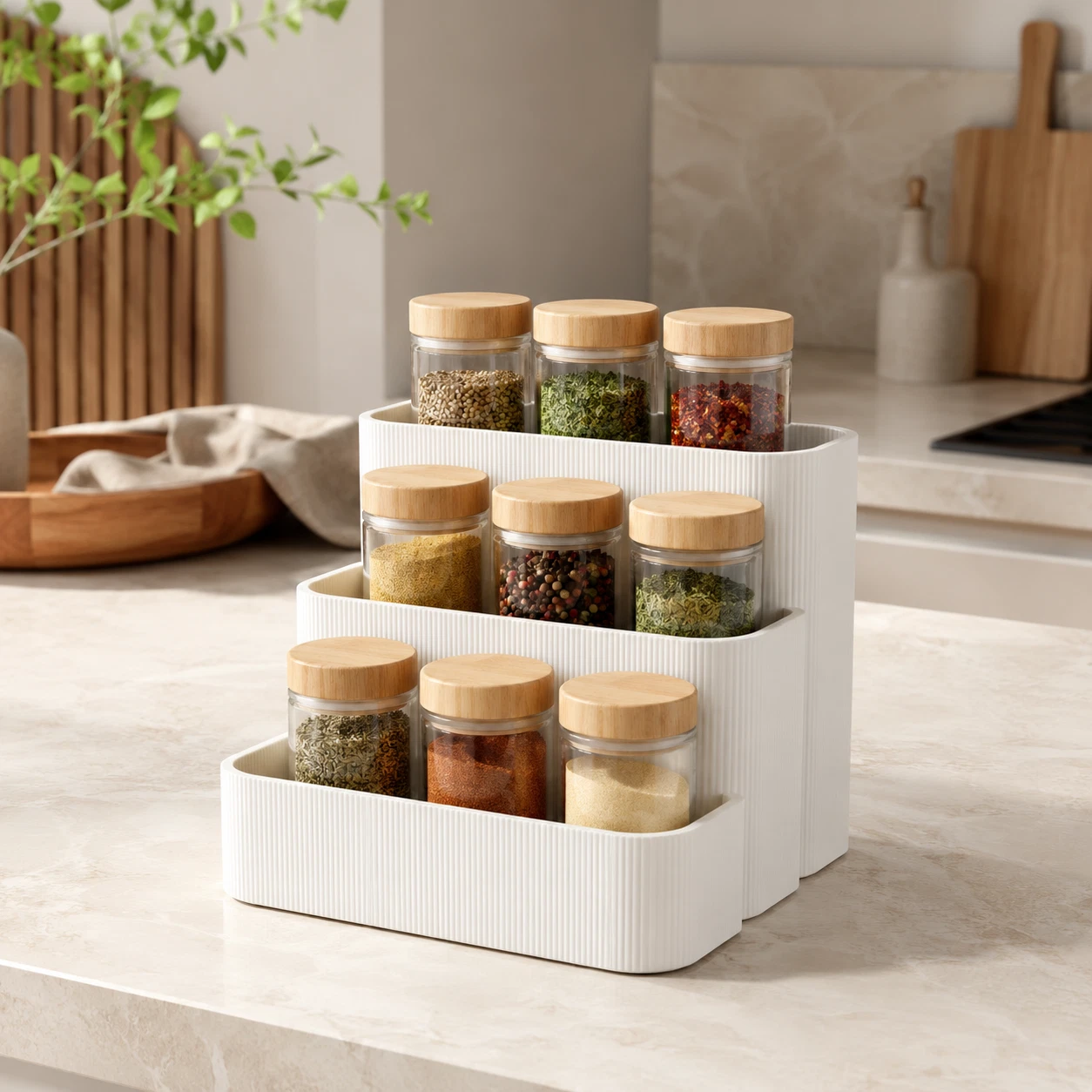 Modular Spice Rack 3D Printed From Recycled Materials | Minimalist Countertop
Opens in a new window